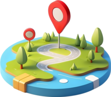 AI generated map pin icon, location pin, map pin, location pin icon, location pin icon transparent background png