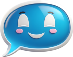 AI generated speech bubble cartoon png