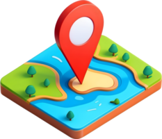 ai generado mapa alfiler icono, ubicación alfiler, mapa alfiler, ubicación alfiler icono, ubicación alfiler icono transparente antecedentes png