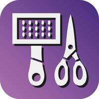 Pet Tools Vector Glyph Gradient Background Icon For Personal And Commercial Use.