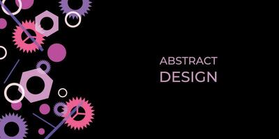 Modern abstract template with abstract black background for cover design, banner vector