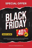 Black Friday Modren Flyer Design vector