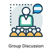 Trendy Seminar Concepts vector