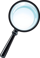 AI generated creative magnifying glass clipart png