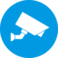 Security camera icon for graphic design, logo, web site, social media, mobile app, ui png