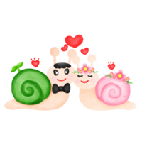 Snail couple snail, png