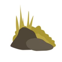 piedras y pastos png