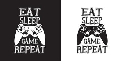 Stylish gaming t shirt and apparel trendy typography t shirt design for game lover. vector