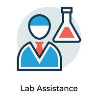 Trendy Laboratory Assistant vector