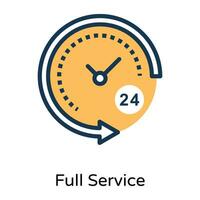 Full Time Service vector