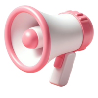 Megaphone for pink Valentine's Day notifications png