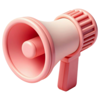 megaphone for pink Valentine's Day notifications png