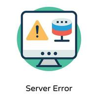 Trendy Server Error vector