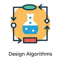 Trendy Algorithms Concepts vector