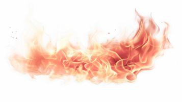 ai généré réaliste flammes sur transparent Contexte png