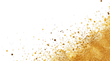 AI generated Gold Glitter Texture transparent  Background. png