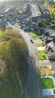 Antenne Aussicht von dunstable Stadt, Dorf von England Vereinigtes Königreich. November 17., 2023 video
