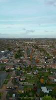 High Angle Footage of Road and Traffic at Houghton Regis Town of England UK. November 17th, 2023 video