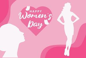 women's day background in flat vector design