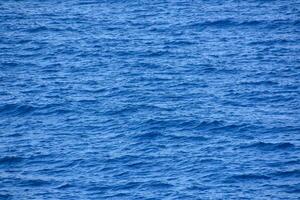 the ocean is blue and has small waves photo