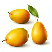 AI generated Mango Mangoes fruit isolated photo