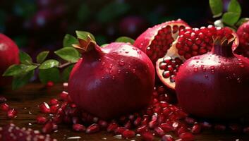 AI generated pomegranate has been used for many centuries in traditional medicine photo