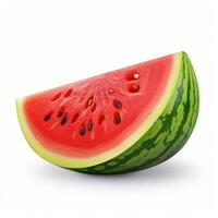 AI generated watermelon isolated on white photo