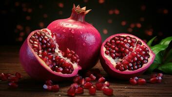 AI generated pomegranate has been used for many centuries in traditional medicine photo
