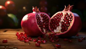 AI generated pomegranate has been used for many centuries in traditional medicine photo