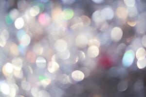 Shining Christmas abstract background with bokeh. photo