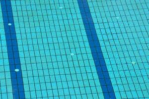 a blue swimming pool photo