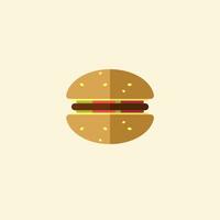 Burger icon vector