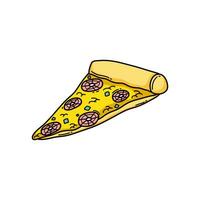 Sliced pizza vector