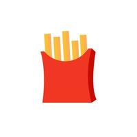 French fries icon vector