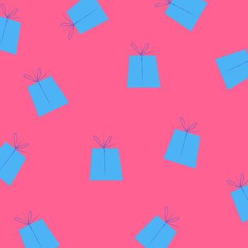 Gift box pattern vector