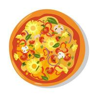 delicioso Pizza ilustración vector