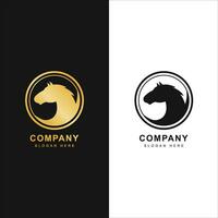 illustration vector graphic of horse logo, logo horse, animal logo.