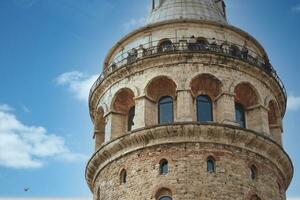 Turkey istanbul 23 june 2023. Tourists visiting Galata Tower in the Beyoglu district of Istanbul, photo