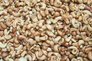 Nuts texture cashew nuts background photo