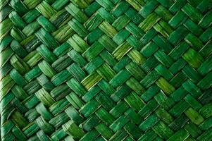 a green woven fabric background photo