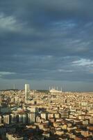 Arial View of Istanbul residential buildings photo