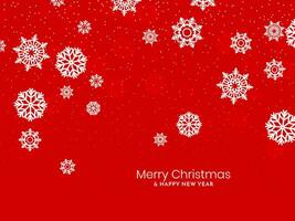 alegre Navidad festival decorativo copos de nieve celebracion tarjeta diseño vector