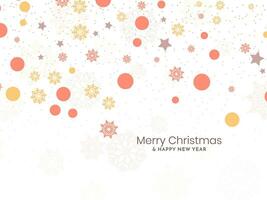 Merry Christmas cultural festival beautiful snowflakes background vector