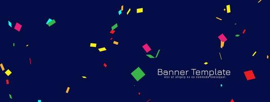 Modern colorful confetti background design vector