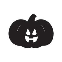 A black Silhouette Pumpkin set Clipart on a white background vector