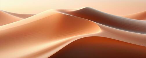 AI generated abstract landscape with desert dunes. ai generated photo