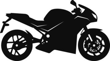 silueta de moto lado ver vector diseño. ai generado ilustración.