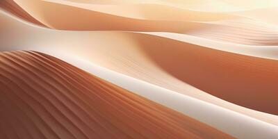 AI generated abstract landscape with desert dunes. ai generated photo