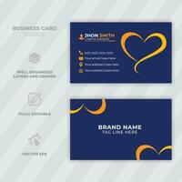 Professional business card template Modern and clean business card template Clean style modern business card template vector