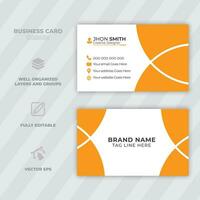 Professional business card template Modern and clean business card template Clean style modern business card template vector